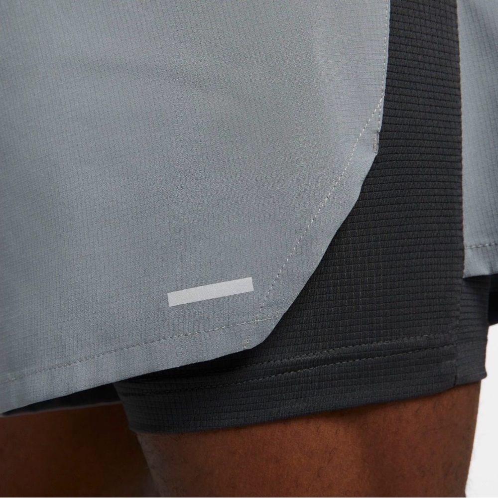 Nike Men’s Dri-FIT Flex Stride Grey & Black Shorts 5in Size S - Picture 12 of 12
